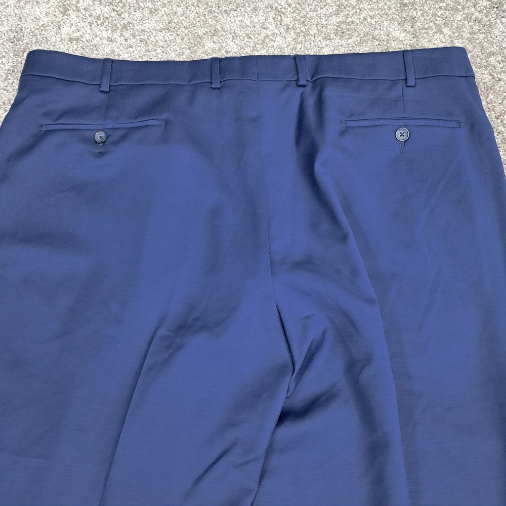 Ballin Comfort-EZE Mens Navy‎ Blue 100 Wool Dress Pants Made in Canada 42x26 - Picture 7 of 12